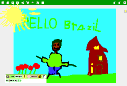 View "Illinois Postcard from Michael John to Brazil" Etoys Project